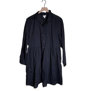 J.CREW plus size lightweight cotton work wear button down shirt dress 18